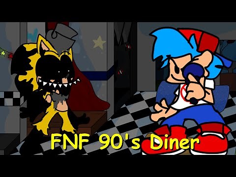 Friday Night Funkin': 90's Diner [VS Origin] DEMO + Cutscenes [FNF Mod/HARD/fnas mania]