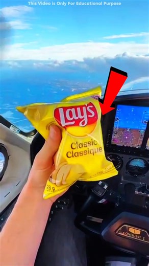 Chips Packet at 21,000 Fit🤯#shortsvideo