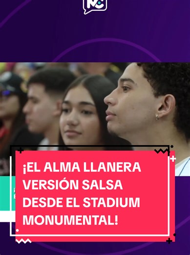 ¡EL ALMA LLANERA VERSIÓN SALSA! Desde el Stadium Monumental. ¡Disfrútenlo! #Venezuela #AlmaLlanera