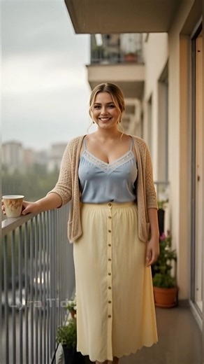 Plus Size Rainy Day Outfit Idea! 🌧️ #PlusSizeFashion #RainyDayLook #ModestStyle