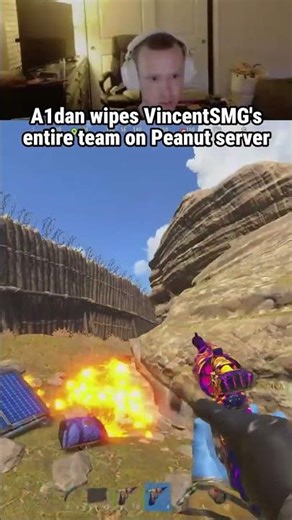 A1dan wipes VincentSMG's Team on the BurntPeanut Server