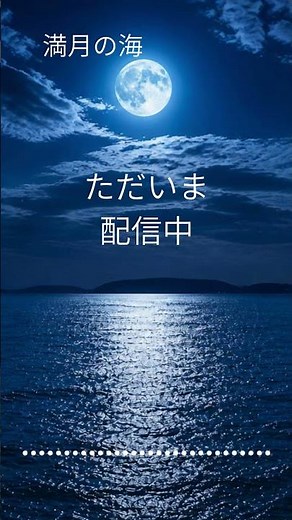 【癒し・音楽・夜のリラックス】満月の海 Full Moon Sea