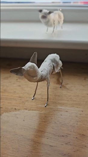 Making the base for a paper mache fox 🦊