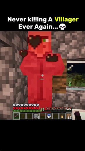 Never Killing a Villager Ever Again... 💀 | Minecraft Meme