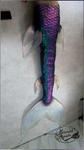 Mermaid tail extended real effect #mermaid #h2o #realmermaid #longfish