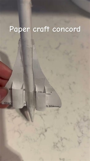 Paper craft concord #paper #plane #concord
