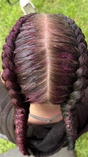 Split-Dye Magic ✨ #mermaidiabraids #lifeisbutadream #festivalbraids #hairtransformation