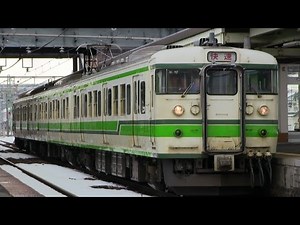 ＪＲ信越本線 新津駅 １１５系「新潟色」（快速）