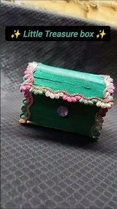 ✨ Little Treasure Box | Easy DIY Mini Treasure Chest Craft#youtubeshorts #simplediy #shorts