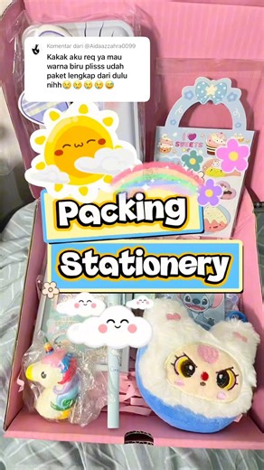 Packing order Fake Alat Tulis Sekolah Lucu dan menggemaskan 😍✨ Stationery 🩵 #packingorders #fyp