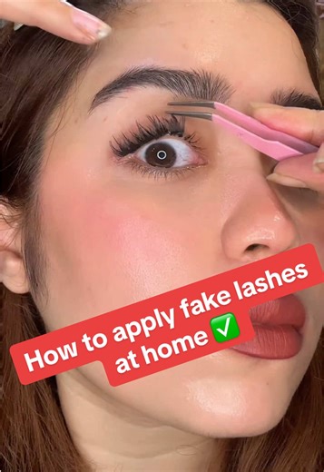 How to Apply Fake Lashes at Home