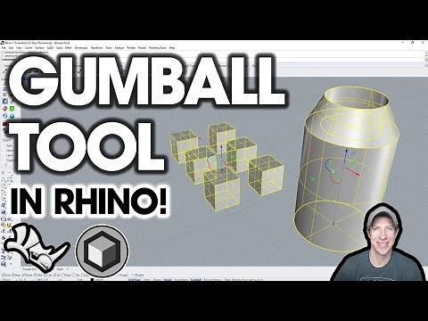 How to Use the GUMBALL TOOL in Rhino! (The Best Way to Edit Objects in Rhino)