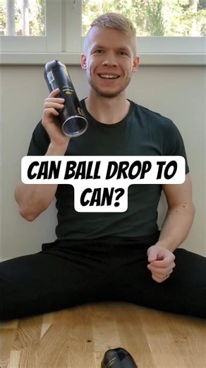 CAN BALL DROP TO CAN? #shorts