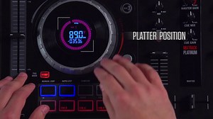 Watch Numark Mixtrack Platinum | DJ Controller With LCD Displays, 4 Decks, Metal Touch-Capacitive 5" Jo... on Amazon Live