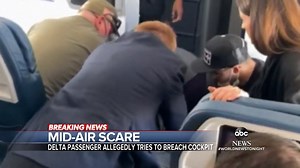 189K views · 2.2K reactions | MID-AIR SCARE: Elwyn Lopez reports on the terrifying moment a Delta passenger allegedly attempted to break into the plane’s cockpit, the flight bound from LA to Nashville was forced to make an emergency landing as crew and passengers jumped into action. https://abcn.ws/3gbRifg | ABC World News Tonight with David Muir | Facebook
