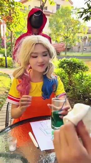 How do joker make green##Harley Quinn #joker