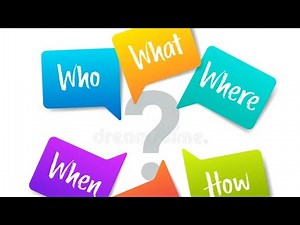 WH-Questions: Who, What, When, Where, Why & How"#‪@learnEnglishacademe‬