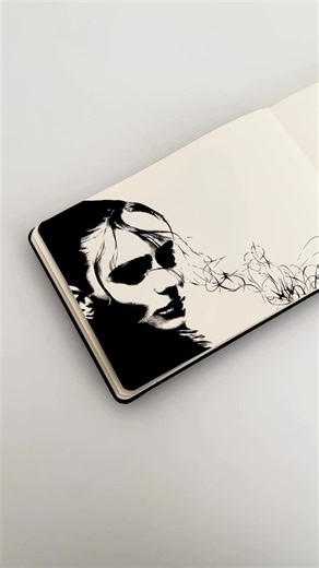 ASDO on Instagram: "New page, new drawing… #sketchbook #drawingprocess #artwork #drawing #stippling"