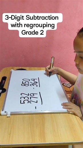 Subtraction with regrouping #reels #fbreels #reelsfb #reelsvideo | Alyssa khate