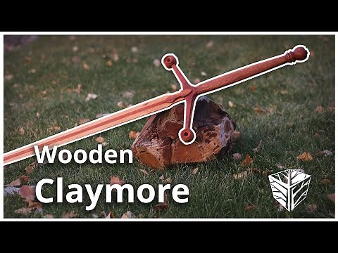 Making a wooden claymore sword.