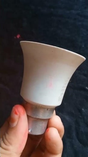 how to reuse waste led bulb for home decor ❤️#shorts