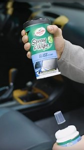Turtle Wax Spray & Wipe Glass Cleaner is the first-ever car care product that combines the control and performance of a traditional spray bottle and microfiber towel with the convenience of an automotive cleaning wipe. This is the best car glass cleaner for internal and external use. Just pull, spray and wipe. • Streak and lint-free clean for spotless mirrors and windows for maximum visibility • Clean up dirt, dust, bugs, pet nose prints, tobacco stains and more • Leaves behind a tropical Caribb