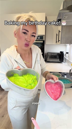 Bright Neon Birthday Cake from Hobby Lobby