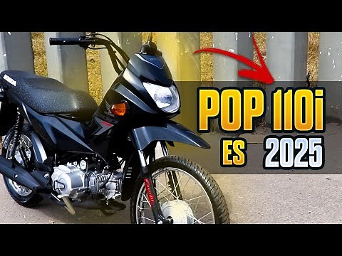Pop 110i ES 2025 Black | (Full Review: Electric Start, semi-automatic transmission and more...)