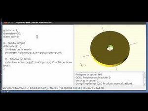 Micro-tutorial OpenScad 6: Parametrizando (6/14)