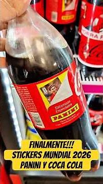 I finally got a Coca-Cola bottle from the new Panini World Cup 2026 Stickers
