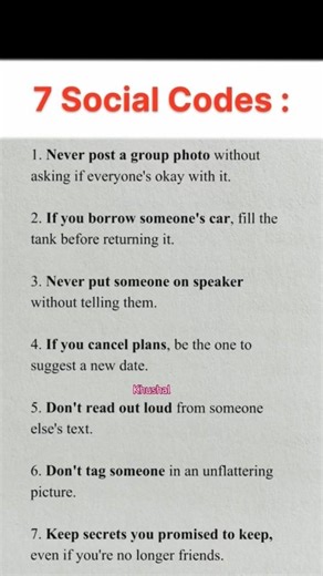 7 Social Codes 😱 Everyone Should Know #socialmediamarketing #socialmediatips #social #motivation