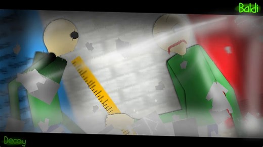 Baldi(Baldi Basics) VS Decoy(Baldi Horror Mod) ｜ Stick Nodes战斗