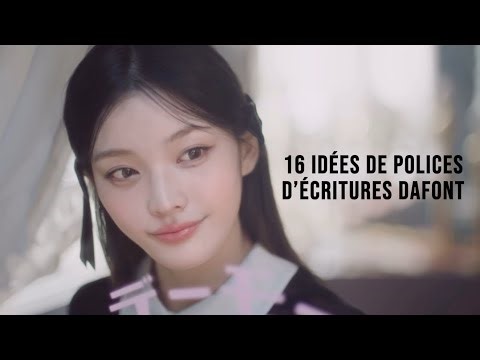 16 IDÉES DE POLICES D’ÉCRITURE DAFONT