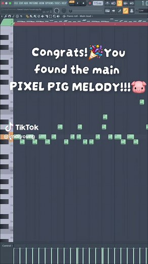 Congrats! You found the main PIXEL PIG melody! 🐷 #diyoung #pixelpig | pixel