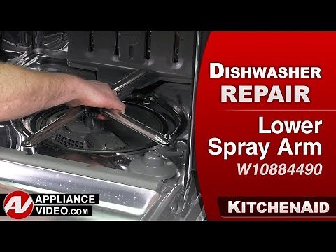 KitchenAid Dishwasher - Poor Cleaning - Lower Spray Arm Repair