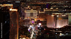 Las Vegas Time Lapse Cityscape Las Vegas Strip at Night in Nevada USA