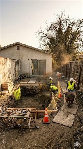 “From Ruins to Resort Backyard 😱🔥” #constructiontimelapse #transformation