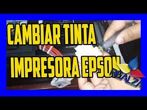 🤷‍♂🤷‍♀Como CAMBIAR la TINTA en una IMPRESORA EPSON y destape del CABEZAL al 100% - efectivo 😎