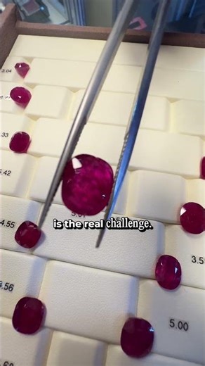 Rare Unheated Burma Ruby Layout #gemstones