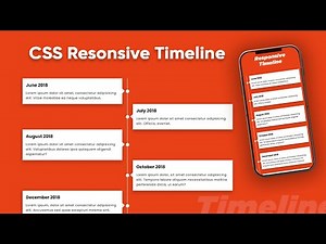 Responsive Vertical Timeline Design with Html & CSS Only