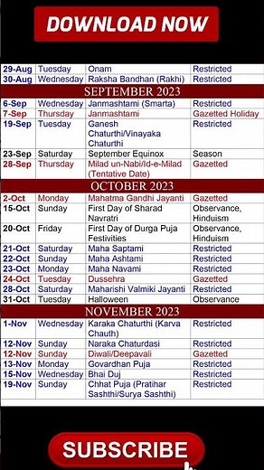 2023 Calendar with Holidays #calendar #2023
