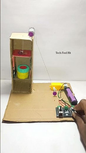 Wireless Elevator Working Model #shorts #experiment