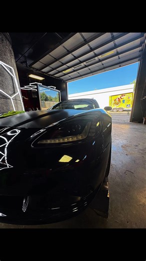 A little headlight tint on the Supercharged C6. Gives it just a touch of menacing!! @XPEL headlight tint film. #corvette #cars #car #vette #tint #cartok