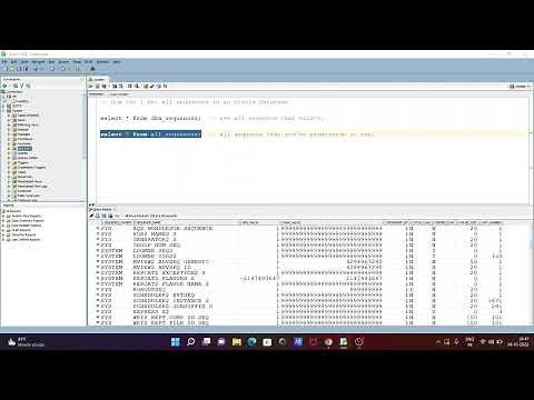 How to get All Sequences in Oracle Database