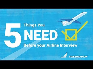 Five things you NEED to have for your airline interview (that you may be forgetting)!