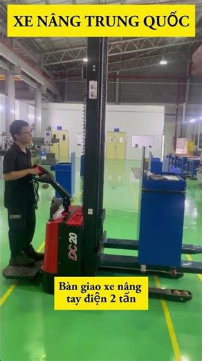 Bàn giao xe nâng tay điện 2 tấn CDD20 – Nhỏ gọn nhưng nâng cực khỏe