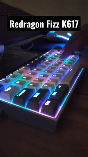 Experience with Redragon K617 Fizz Rgb Mechanical Gaming Keyboard! Offer price: 3,100 BDT Product link: https://vibegaming.com.bd/.../redragon-k617-fizz-rgb.../ | Vibe Gaming