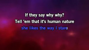 Karaoke Human Nature - Michael Jackson - CDG, MP4, KFN - Karaoke Version