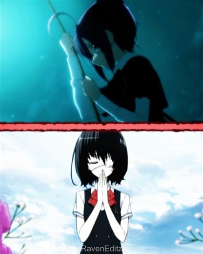 見崎鳴 vs 小鳥遊六花 (mog battle) #wis #edit #強さ比べ