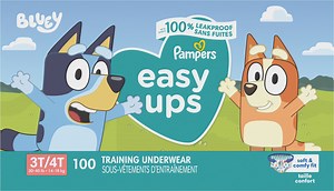 Pampers Potty Training Underwear for Toddlers, Easy Ups Diapers, Training Pants for Boys and Girls, Size 5 (3T-4T), 100 Count, Giant Pack